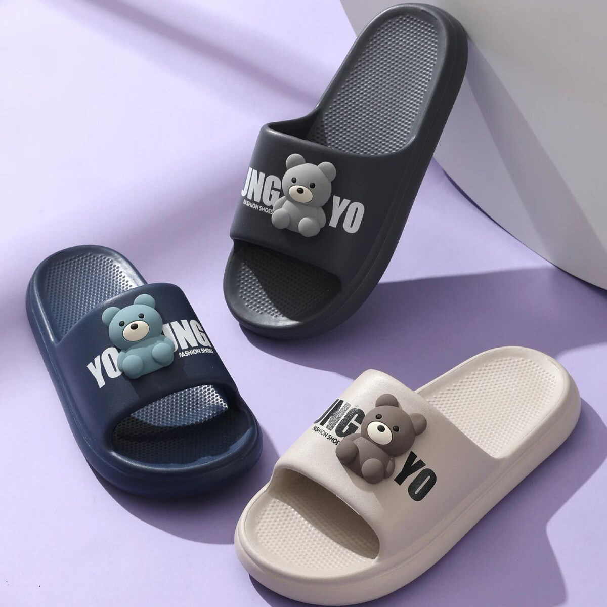 2M-ZYMJ Men's Cartoon Summer Slippers